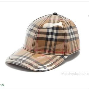 Burberry Checked Baseball Cap